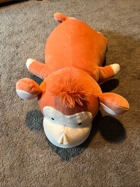 Pillowfort Orange and Cream Plush Monkey